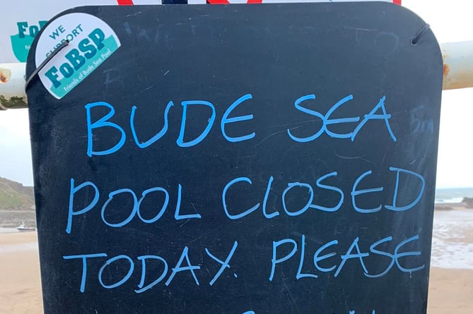 Bude Sea pool closed 