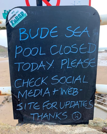 Bude Sea pool closed 