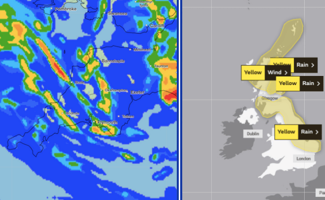 Cornwall set for heavy rain while UK hit by Storm Babet