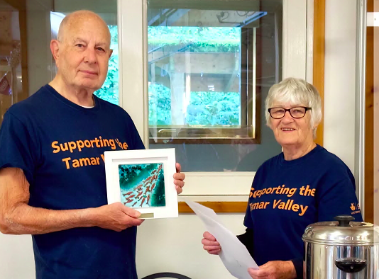 Ray and Jean Croft received a valley champion award as did Jo Tytherleigh and Ken Finn from Harewood Farm at Calstock