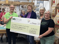 Launceston’s quilters raise £1,500 for hospice