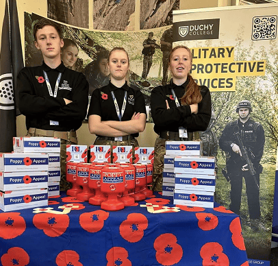 Duchy students lead Callington's Poppy Appeal