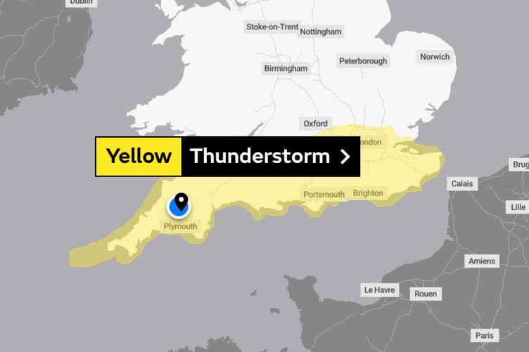 Yellow weather warning