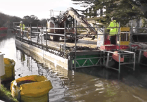 VIDEO: Machinery floats along Bude Canal as  dredging work begins