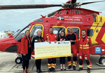 Launceston agency donate thousands to Cornwall Air Ambulance