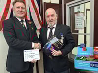 Bude RBL receive huge donation for Poppy Appeal