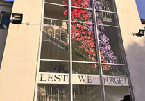Students create poppy displays for Remembrance