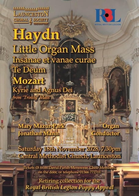 Autumn concert this year Launceston Choral Society