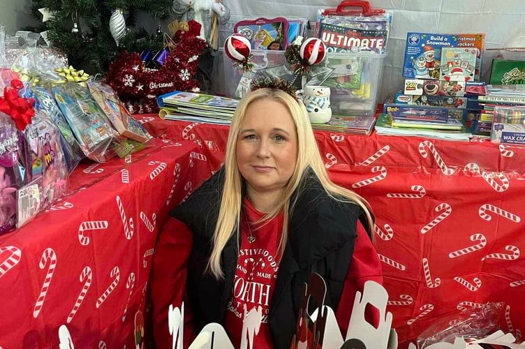 Chele has been collecting items for 24 families this year and arond 67 children
