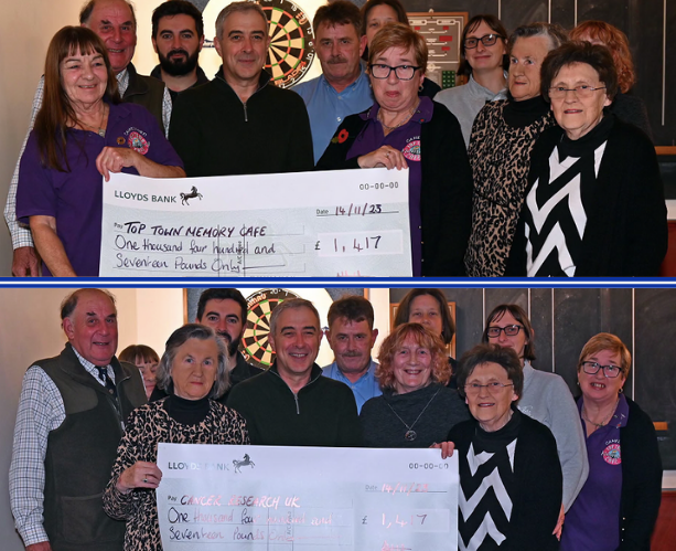 Memory Cafe (above) and Camelford Committee Cancer Research UK (below).