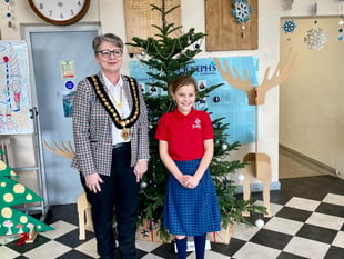 Young resident wins Christmas card design competition