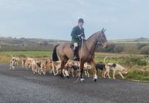 East Cornwall Hunt hold Boxing Day meet