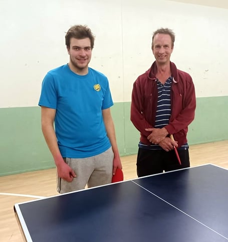 The finalists, Nathan Jukes (left) and Martyn Beer.
