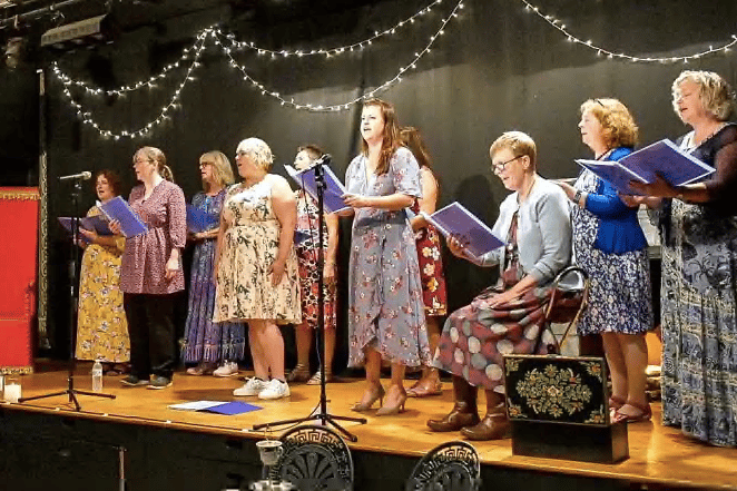The adult singing group A-tone-meant have been building their confidence through various performances