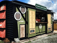 Former express train transformed into open air cafe 