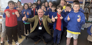MP keeps promise to visit school