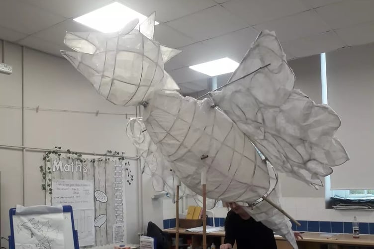 The friendly dragon will be paraded through the town during the event