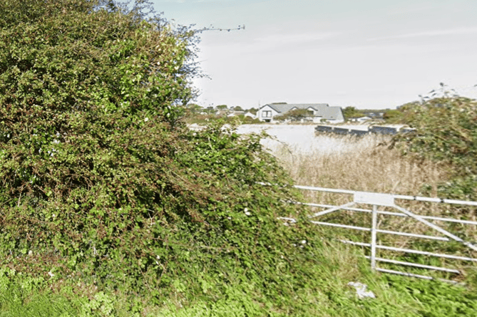 The approximate location of the refused development in St Merryn