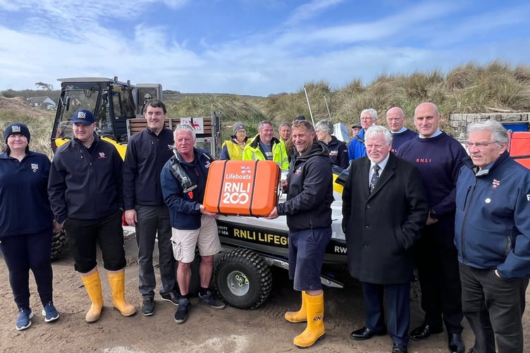 Bude RNLI one pledge scroll signing