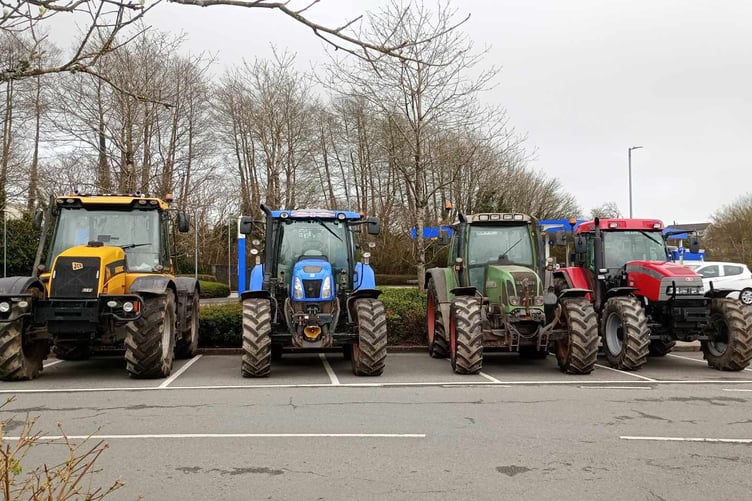 42 tractors took part in the tractor run