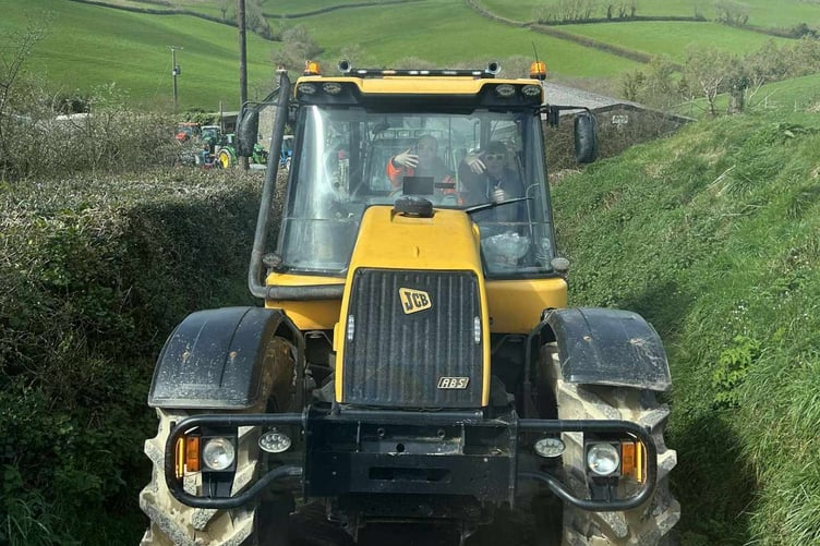 A number of young farmers got involved in the event