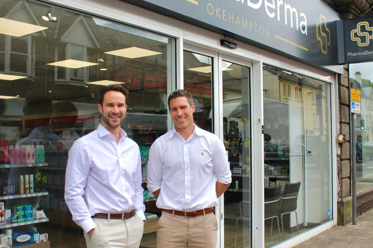 Devon pharmacists Rob and Will opened the pharmacy on Okehampton's Fore Street in 2022