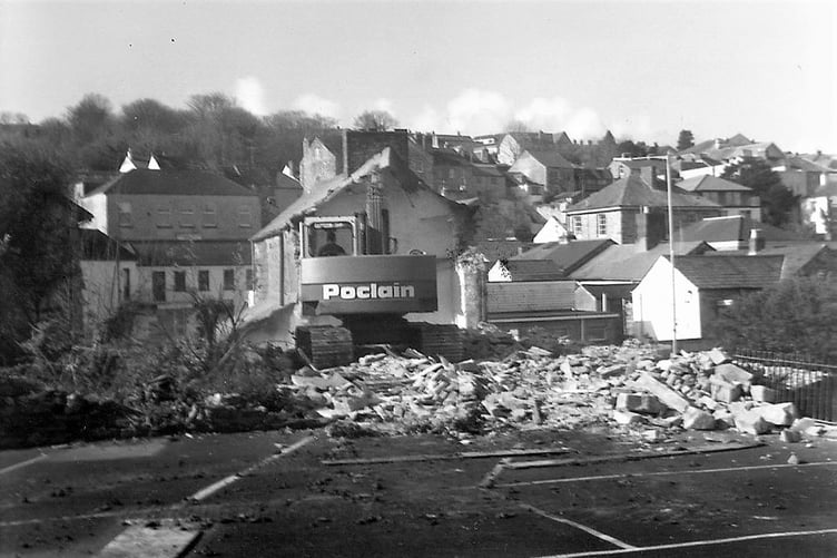 Local historian, photograph collector and Voice reader Barrie Doney has no shortage of pictures and stories from Cornwall’s past. Barrie says of this picture: “The demolition of Pool Street Chapel to make way for the construction of Dennison Road in the 50's. After the chapel closed Paul Madeley had a DIY outlet in it.”