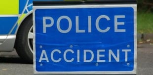 Emergency services attend to two vehicle collision in Callington