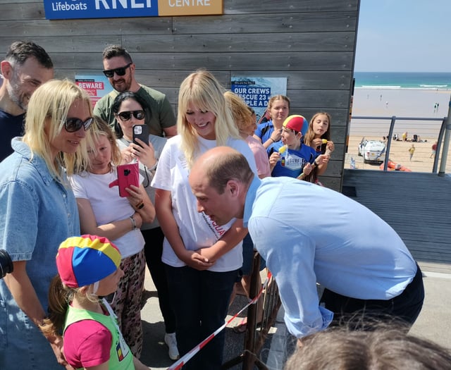 Prince William visits Cornwall on whistle stop tour - updates