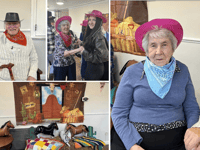 Care home residents embrace a wild west theme