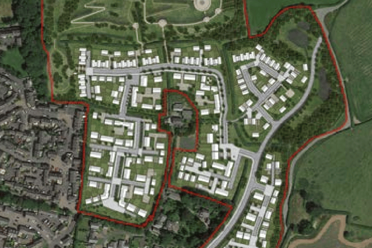 A indicative site layout indicated in the masterplan