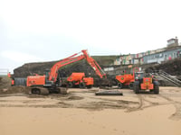 Watch as diggers move into Bude Sea Pool ahead of essential work