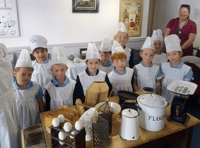 Students take a trip through time