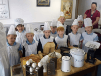 Students take a trip through time