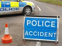 Fallen tree causes car crash on A388