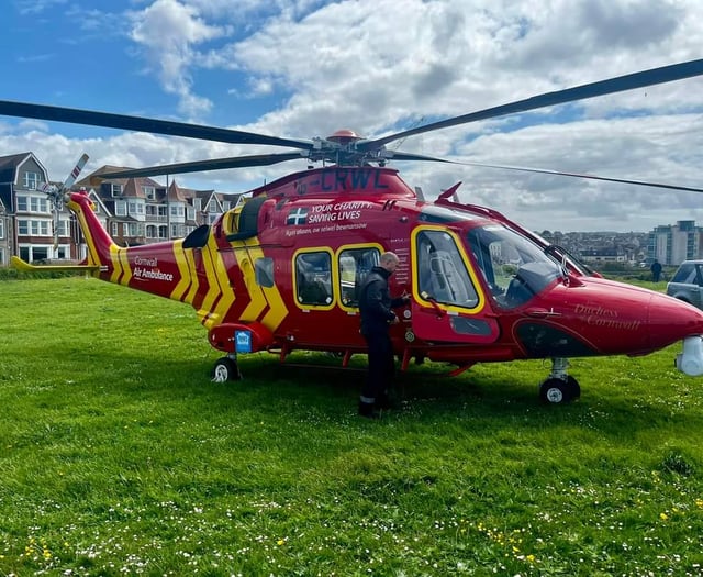 Air ambulance supported in saving lives with £10,000 donation 