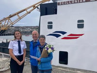 Scillonian welcomes group’s five millionth ferry passenger