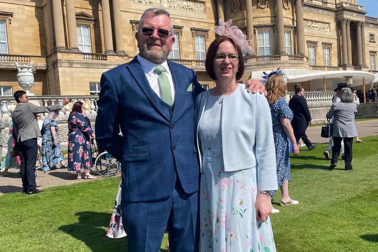 Mark Flanders at the garden party