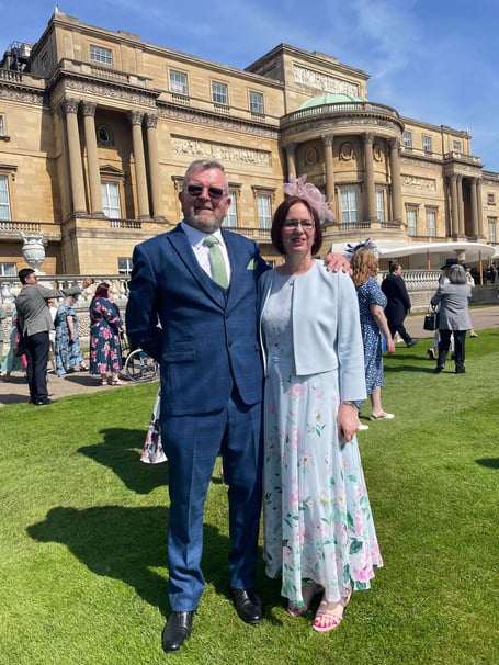 Mark Flanders at the garden party