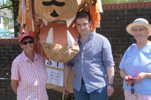 Callington Methodist Church's Giant Aslan for Callington Mayfest 2024