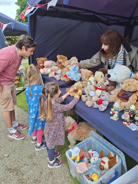 A teddy bear stall at the event
