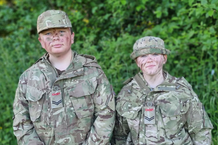 LCpls Aaron Squirrell and Tisha Bloor