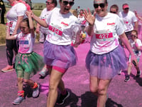 Rainbows descend for fun run’s 10th birthday