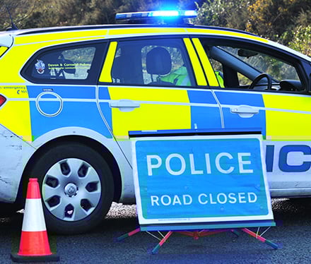 Motorcyclist injured in A3072 crash