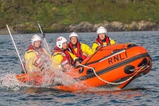 The Rock lifeboat and crew
