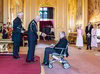 Richard 'Dicky' Evans knighted by King Charles at Windsor Castle