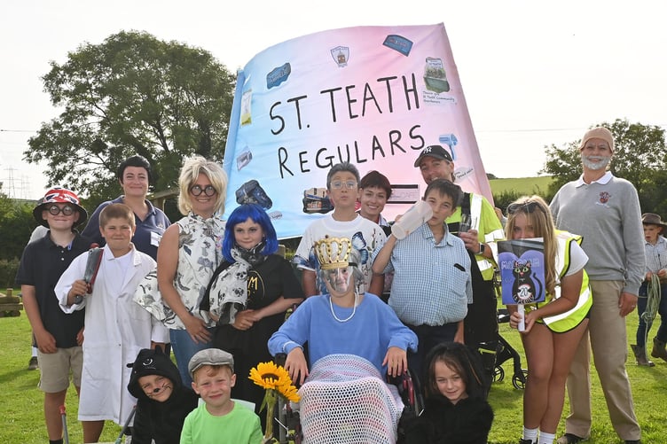 Villagers of St Teath as "The St Teath Regulars"
