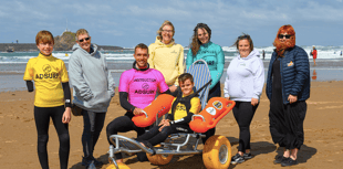 Cornish brewery support adaptive surfing charity with donation