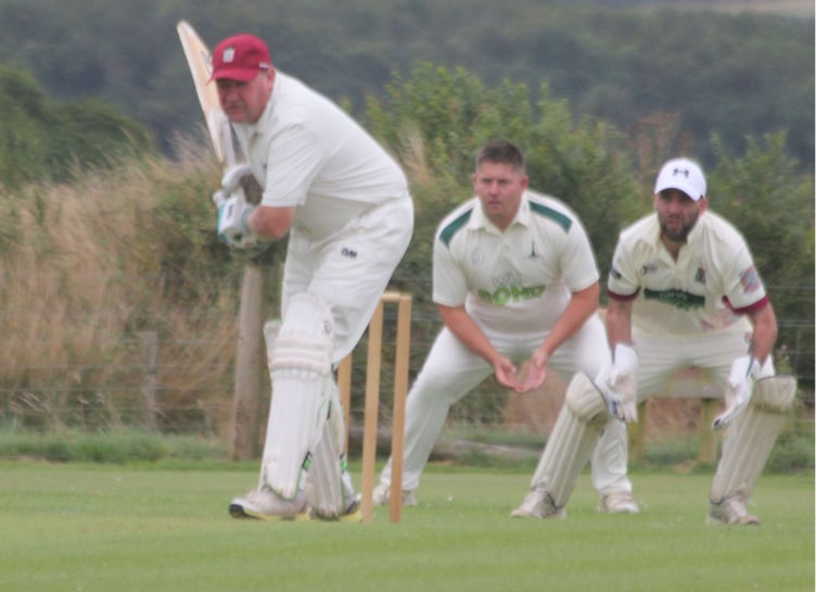 cPaul Miller made 75 for Werrington at Duloe, that after earlier taking 3-21 from his nine overs. (Picture: Paul Hamlyn).