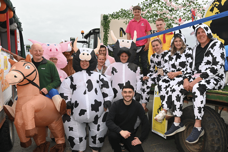 Residents got creative when putting together their floats for the procession (Picture: Adrian Jasper)